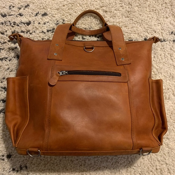 Nena & Co. Leather Convertible Day Bag - Picture 2 of 8